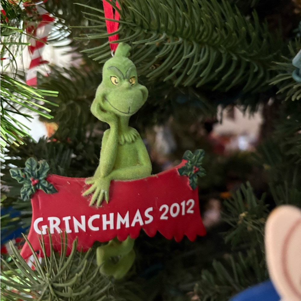 Grinchmas 2012 Holiday Ornament - Green and Red